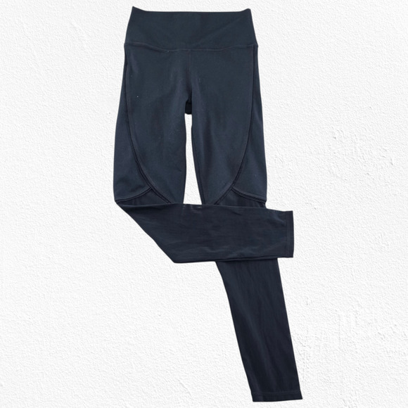 Fabletics Black Mesh Define Power Hold High Waisted Skinny 7/8 Leggings Size XS - Picture 1 of 9